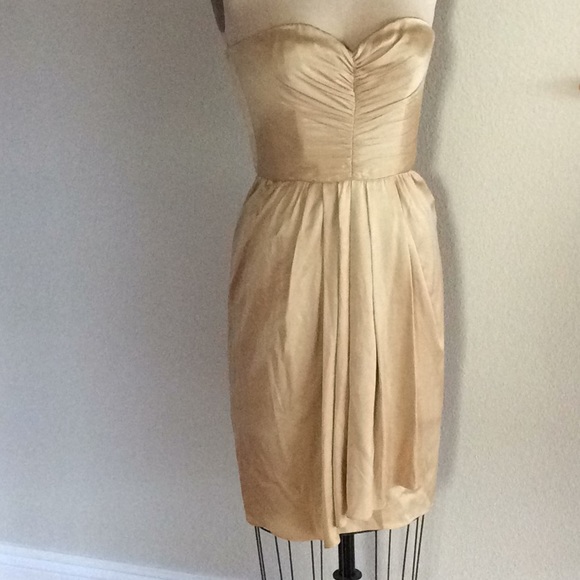 Gold Anne Klein Strapless Dress | Poshmark